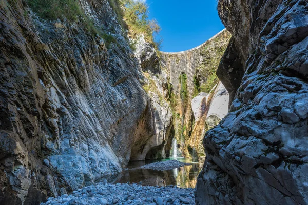 Красивые Водопады Crosis Tarcento Italy — стоковое фото