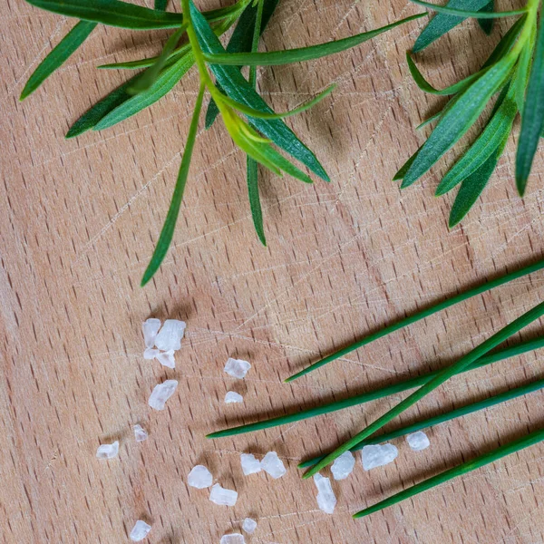 Een Bovenaanzicht Van Een Groep Kleurrijke Natuurlijke Ballen Kruiden Oude — Stockfoto