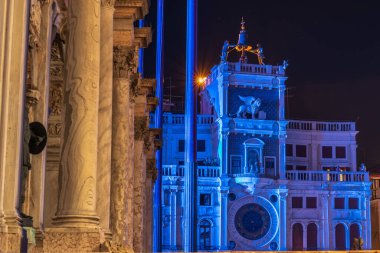 Venedik, İtalya 'nın akşam manzarası