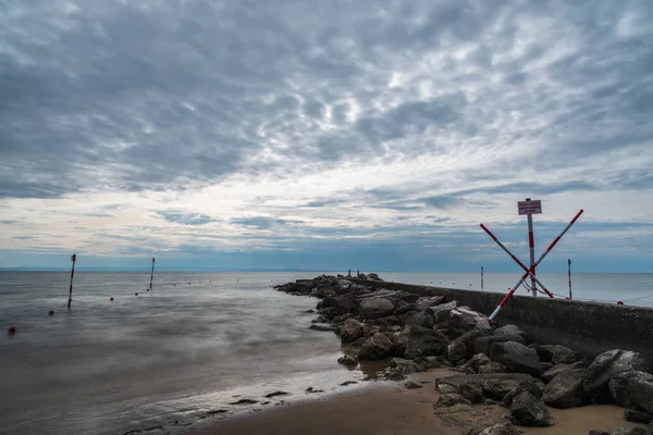 Blick Auf Den Strand Lignano Pineta Italien — Stockfoto