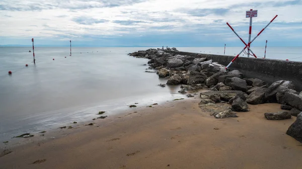 Vue Sur Plage Lignano Pineta Italie — Photo