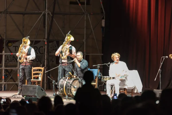 Musicisti Durante Festival Sfondo — Foto Stock