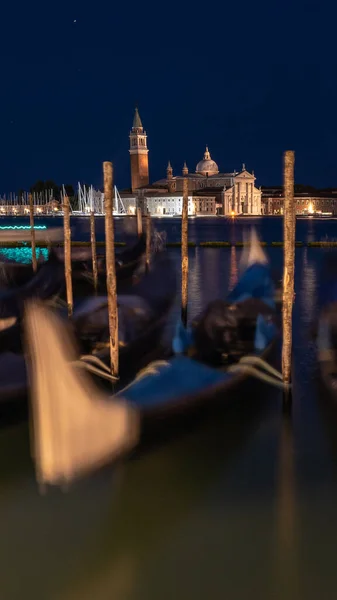 Vista Noche Venecia Italia — Foto de Stock