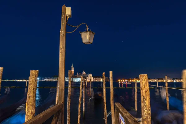 Vista Noturna Veneza Itália — Fotografia de Stock