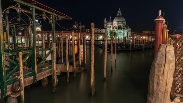 Vista Noche Venecia Italia — Foto de Stock