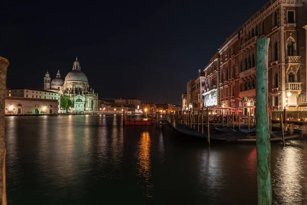 Vista Noche Venecia Italia — Foto de Stock