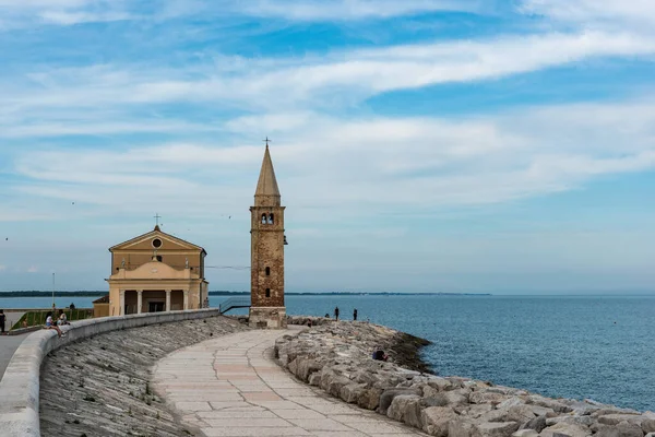 Hermosa Vista Ciudad Costera Caorle Norte Italia — Foto de Stock