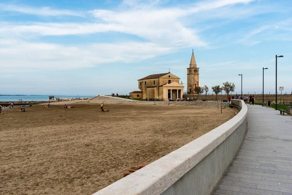 Bella Vista Sulla Città Costiera Caorle Italia Settentrionale — Foto Stock