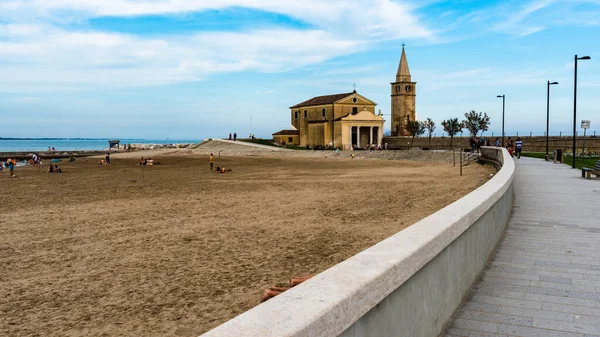 Hermosa Vista Ciudad Costera Caorle Norte Italia — Foto de Stock