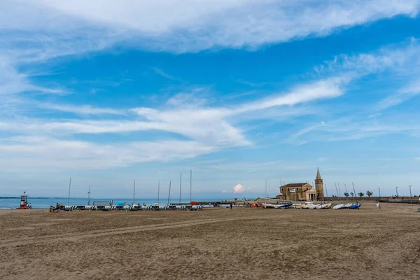 Bella Vista Sulla Città Costiera Caorle Italia Settentrionale — Foto Stock