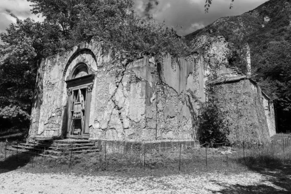 Vista Del Antiguo Castillo Medieval Italia —  Fotos de Stock