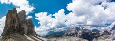 Dolomitlerin güzel manzarası, İtalya.