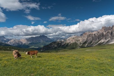 Dağ manzarası, Dolomites, İtalya