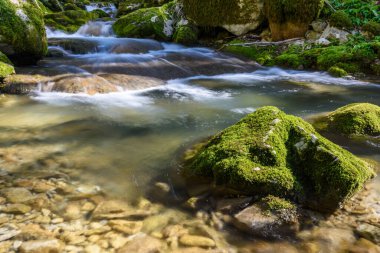 Küçük şelalenin güzel manzarası 