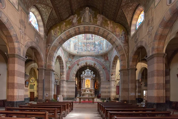 Interieur Details Van Kathedraal Barbana Italië — Stockfoto