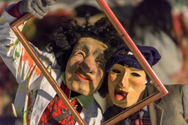 Der Karneval Von Sauris Bergigen Karnien Friaul Julisch Venetiens — Stockfoto