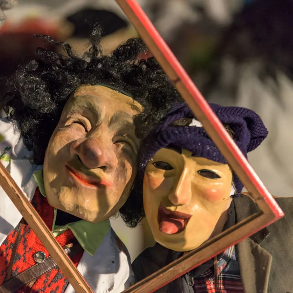 Carnaval Sauris Montanhoso Território Carnia Friuli Venezia Giulia — Fotografia de Stock