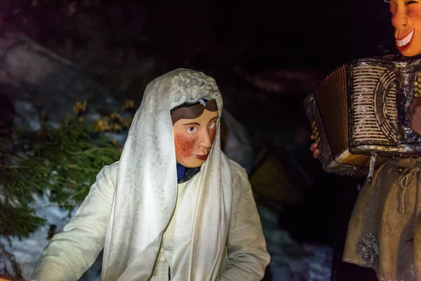 Carnaval Sauris Montanhoso Território Carnia Friuli Venezia Giulia — Fotografia de Stock