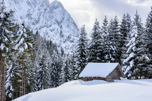 Naturaleza Escénica Invierno Pueblo Sappada Las Montañas Italia —  Fotos de Stock