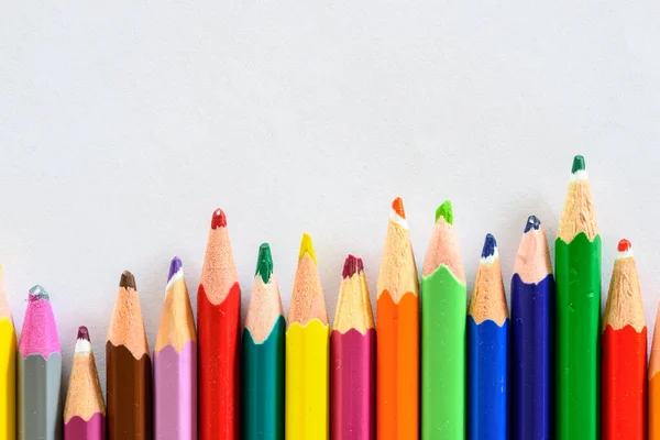 Colored Pencils Close Stock Photo
