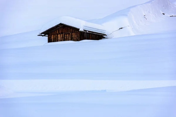 Scenic Shot Beautiful Winter Landscape Casere Valle Aurina Tyrol Italy — Stock Photo, Image