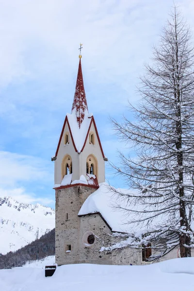 Scenic Shot Beautiful Winter Landscape Casere Valle Aurina Tyrol Italy — Stock Photo, Image