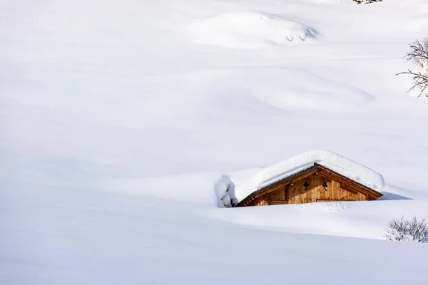 Plano Escénico Hermoso Paisaje Invierno Alrededor Casere Valle Aurina Tirol —  Fotos de Stock