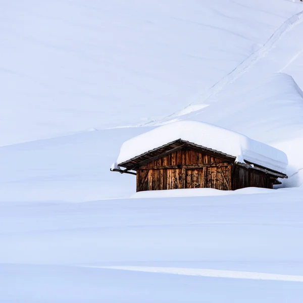 Plano Escénico Hermoso Paisaje Invierno Alrededor Casere Valle Aurina Tirol —  Fotos de Stock