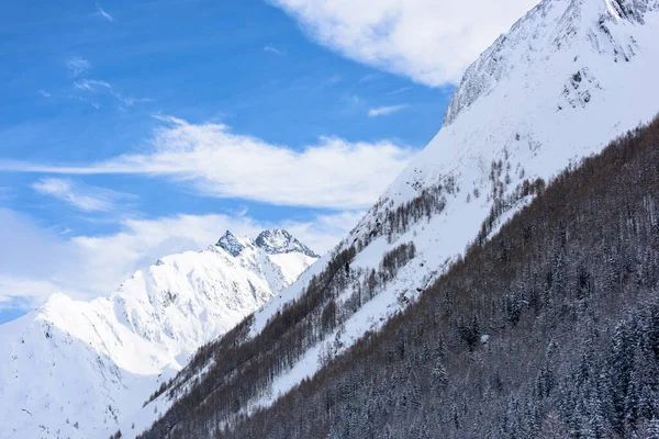 Valle Aurina Tyrol Talya Daki Casere Çevresindeki Güzel Kış Manzarasının — Stok fotoğraf