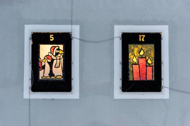 İtalya 'da Villa Ottone ve Tures Şatosu' nda kış süslemeleri