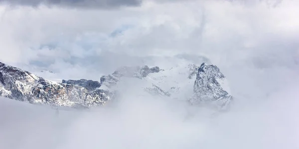 Güzel Kar Manzaralı Alpe Siusi Seiser Alm Dolomitler Talya — Stok fotoğraf