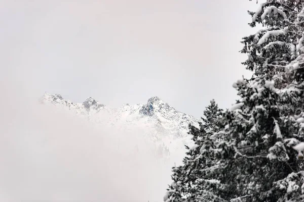 Winter Alpine Landscape Villa Ottone Tures Castle Italy — Stock Photo, Image