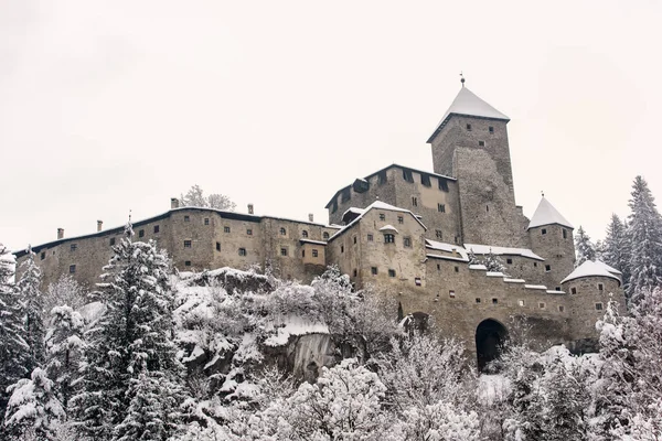 Zimní Krajina Villa Ottone Tures Castle Itálie — Stock fotografie