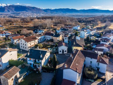 Raspano ve Martinazzo 'nun hava manzarası, İtalya