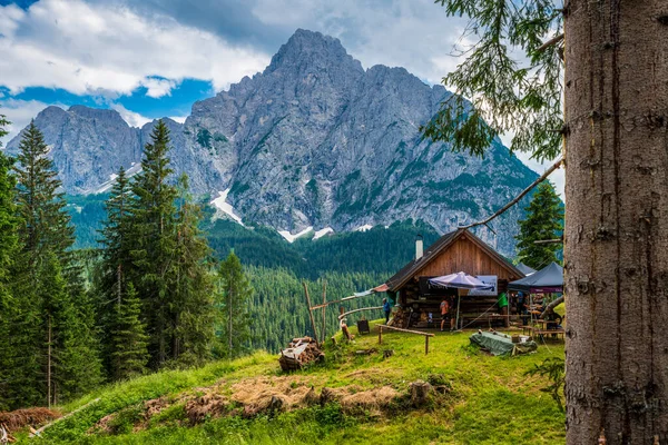 Sappada Entre Bosques Montañas Pueblos Dolomitas —  Fotos de Stock
