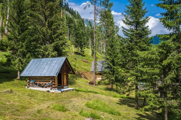 Sappada Zwischen Wäldern Bergen Und Dörfern Dolomiten — Stockfoto