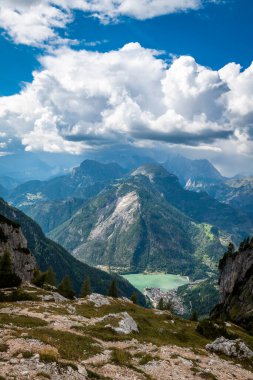 Dağlardaki güzel manzara, Val di Zoldo, İtalya