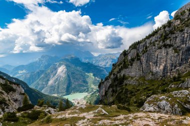 Dağlardaki güzel manzara, Val di Zoldo, İtalya