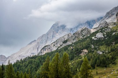 Dağlardaki güzel manzara, Val di Zoldo, İtalya