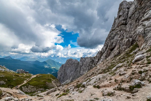 Gyönyörű Táj Hegyekben Val Zoldo Olaszország — Stock Fotó