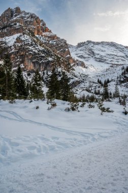 Kış Dağları güzel manzara