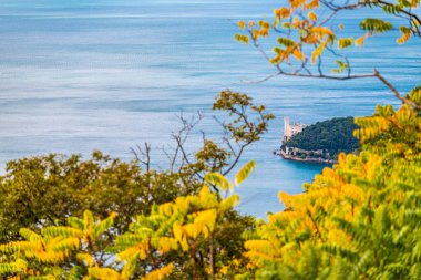 Akdeniz 'in güzel manzarası