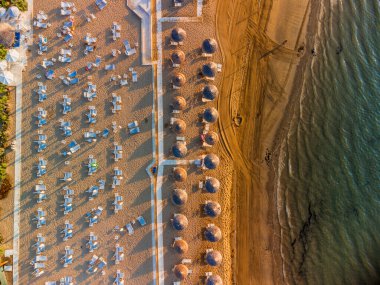 View from the top of the sunrise on the beach of Lignano Sabbiadoro.