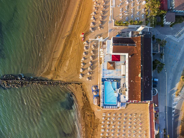 Vista Desde Cima Del Amanecer Playa Lignano Sabbiadoro — Foto de Stock