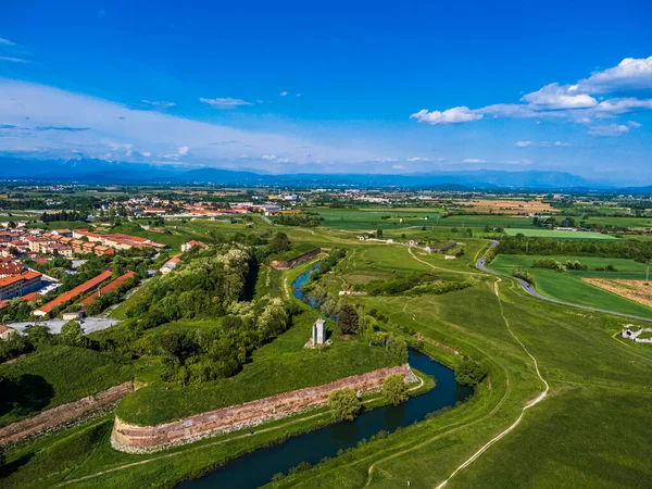 Palmanova City Panoramic Aerial View Udine Italy — 图库照片