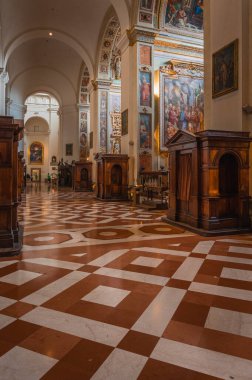 Assisi 'deki Santa Maria degli Angeli Bazilikası. San Francesco 'dan Porziuncola