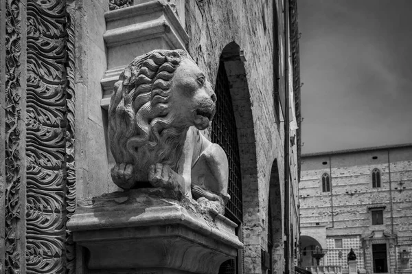 Perugia Ancient Historical Center Immersed Art — Stock Photo, Image