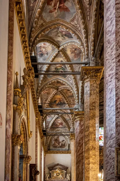 Perugia Italia Junio 2022 Antiguo Interior Catedral —  Fotos de Stock