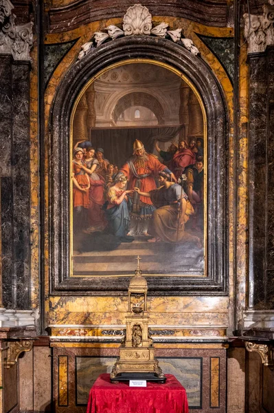 Perugia Itália Junho 2022 Antiga Catedral Interior — Fotografia de Stock