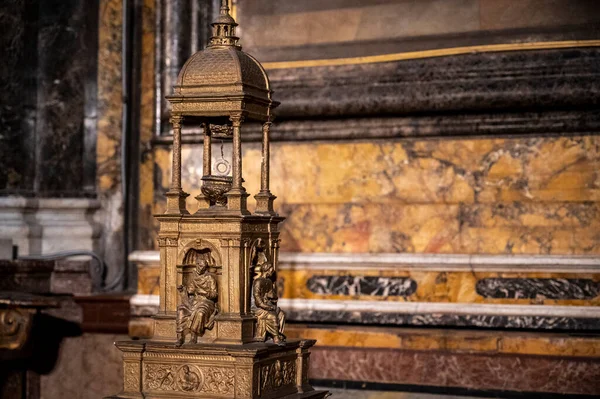 Perugia Itálie Června 2022 Starobylý Interiér Katedrály — Stock fotografie